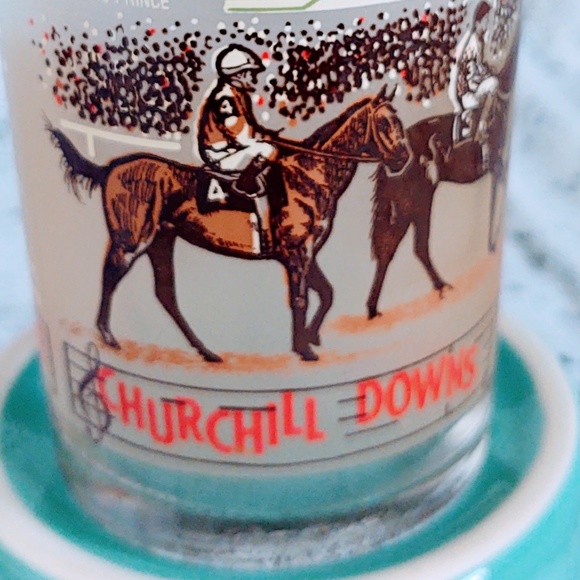 * 1985 KENTUCKY DERBY GLASS 111TH DERBY OFFICIAL HARRY M STEVENS 3/$20 BUNDLE - Picture 10 of 10